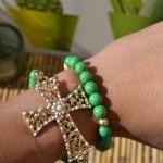 Green Magnesite Bracelets ..